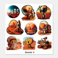Mars Mission | Science & Space Sticker