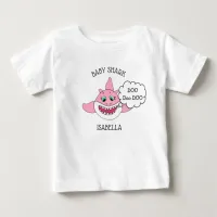 Personalized Baby Shark Baby's Baby T-Shirt