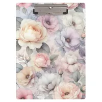 Elegant Rose Blossoms Clipboard