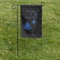 Lunar Moth Magical Wedding Garden Flag