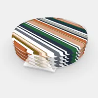 Modern New Season Stripes Coaster Set