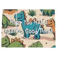  Cute Whimsical Dinosaur Party Large Gift Bag