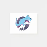 Trex Riding Unicorn Post-it Notes