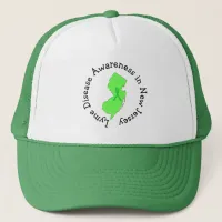 Lyme Disease Awareness in New Jersey Ribbon Hat