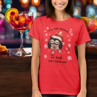 Ugly Sweater lovely Owl Red T-Shirt