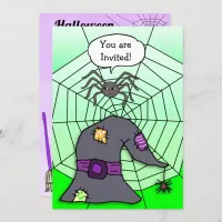 You are Invited Spider Halloween Party Invitation