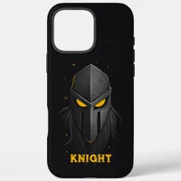 Angry Knight Black iPhone 16 Pro Max Case