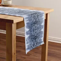 Magical winter forest - blue,  season  short table runner