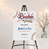 Rookie of the Year Photo Birthday Welcome Sign