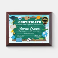 Pre School Kids Achievement Certificate Award Plaque