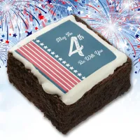 Patriotic, funny July 4th Brownie