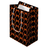 Halloween Black Skulls Gift Bag