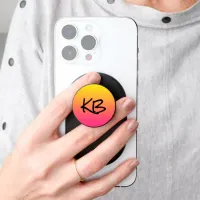 Personalized Yellow to Pink Gradient Faded PopSocket