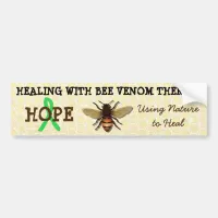 Healing with Bee Venom Therapy Bumper Sticker