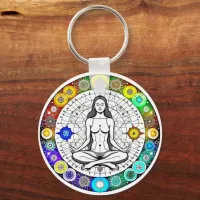Tranquil and Serene Peaceful Meditation Keychain