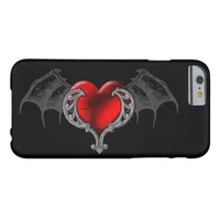 Goth Heart with Bat Wings iPhone 6 Case