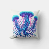 Glowing Ocean: Jellyfish Inspired Throw Pillows