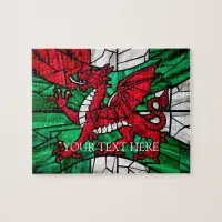 Personalized Welsh Red Dragon Designer Jigsaw Puzz Jigsaw Puzzle