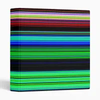 Thin Colorful Stripes - 1 Binder