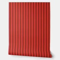 Country-Style 1/4" Rustic Red Stripes Wallpaper