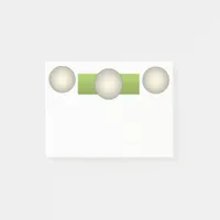 Abstract Minimalism Green Post-it Notes