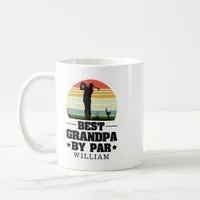 Retro Best Grandpa By Par Golf  | Grandparents day Coffee Mug