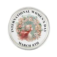 ... 8th March Feminine Lapel Pin