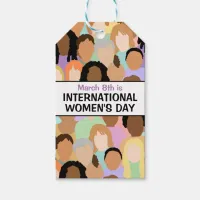 Large International Women's Day - March 8th  Gift Tags