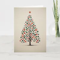 Fun Whimsical Christmas Tree Greeting Card