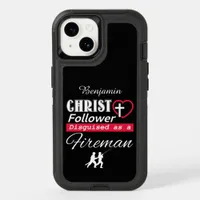 Christ Follower Disguised As A Fireman Christian OtterBox iPhone 14 Case