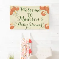 A Little Cutie is On The Way-Orange, Sage Banner