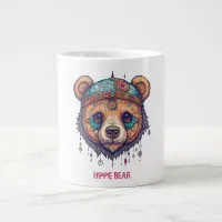 Hippie Bear I Giant Coffee Mug