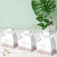 Par-tea Fairy Girl Blush Pink Flowers Birthday Favor Boxes