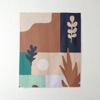 Abstract Nature Boho Landscape Tapestry