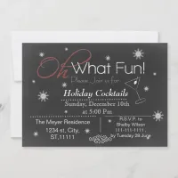 Chalkboard Holiday party Invitation