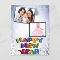 Happy New Year's Add Your Photos Postcard