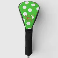 Golf Course Balls, Holes and Tees Monogram Golf Head Cover