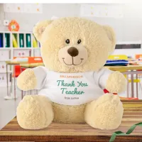 Personalized Thank You Teacher Soft Teddy Bear