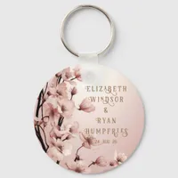 Blossoms of Love" Wedding Invitation Collection Keychain