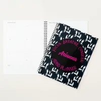 Focus, Breathe, Conquer ADHD| Black,White, Pink Planner