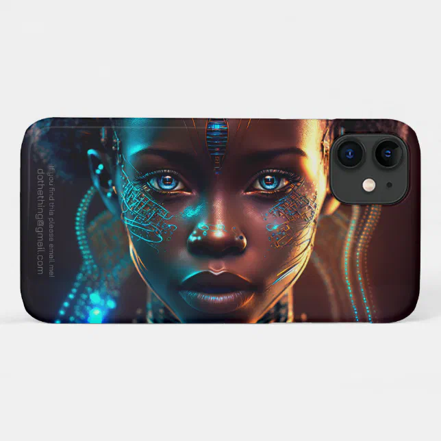 African Electro Style Woman Face iPhone 11 Case