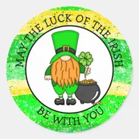 Happy St Patrick's Day To You | Cute Leprechaun   Classic Round Sticker