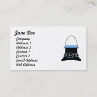 Feminine Blue Business Cards