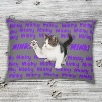 Personalized female Pet Name in Purple |  Pet Bed