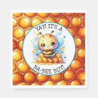 Honey bee themed Boy's Baby Shower  Napkins