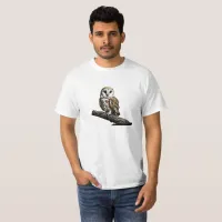 T-Shirt with Cute Barn Owl