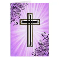 Religious Cross Easter Quote Card