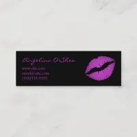 Violet Lipstick Skinny Business Card