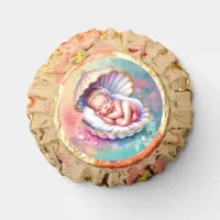 Baby Girl in a Seashell Baby Shower  Reese's Peanut Butter Cups