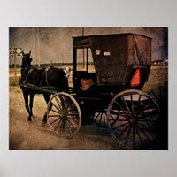 Amish Buggy Poster